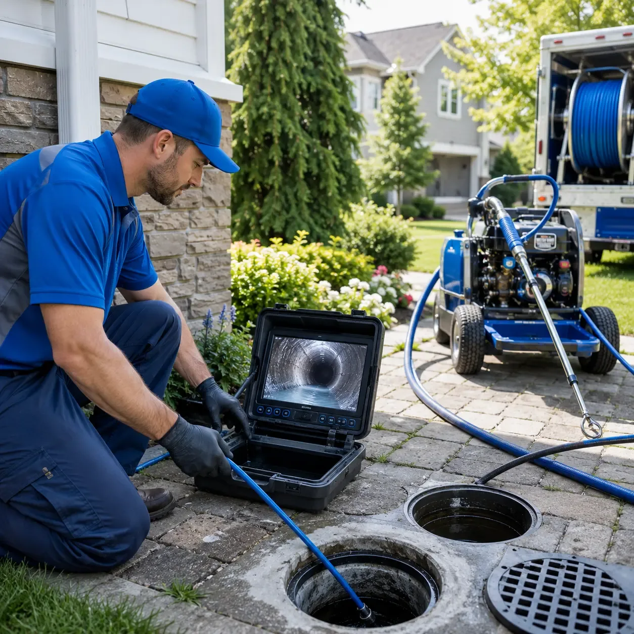 Outdoor drain cleaning professionals serving Blue Hill, ME